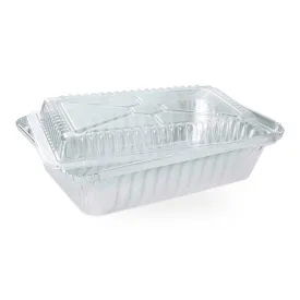 Titan Foil Take Out Pans with Covers, 8 x 5.5 Inches, 3 Count