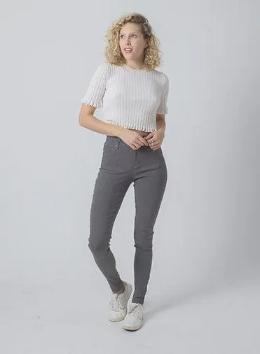 Wakee Denim Stretch Jegging Jean Skinny - Grey 60111