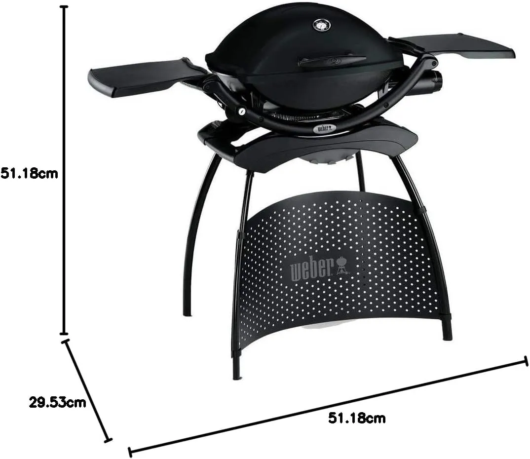 Weber Q 2200 Gas Grill with Stand - Black