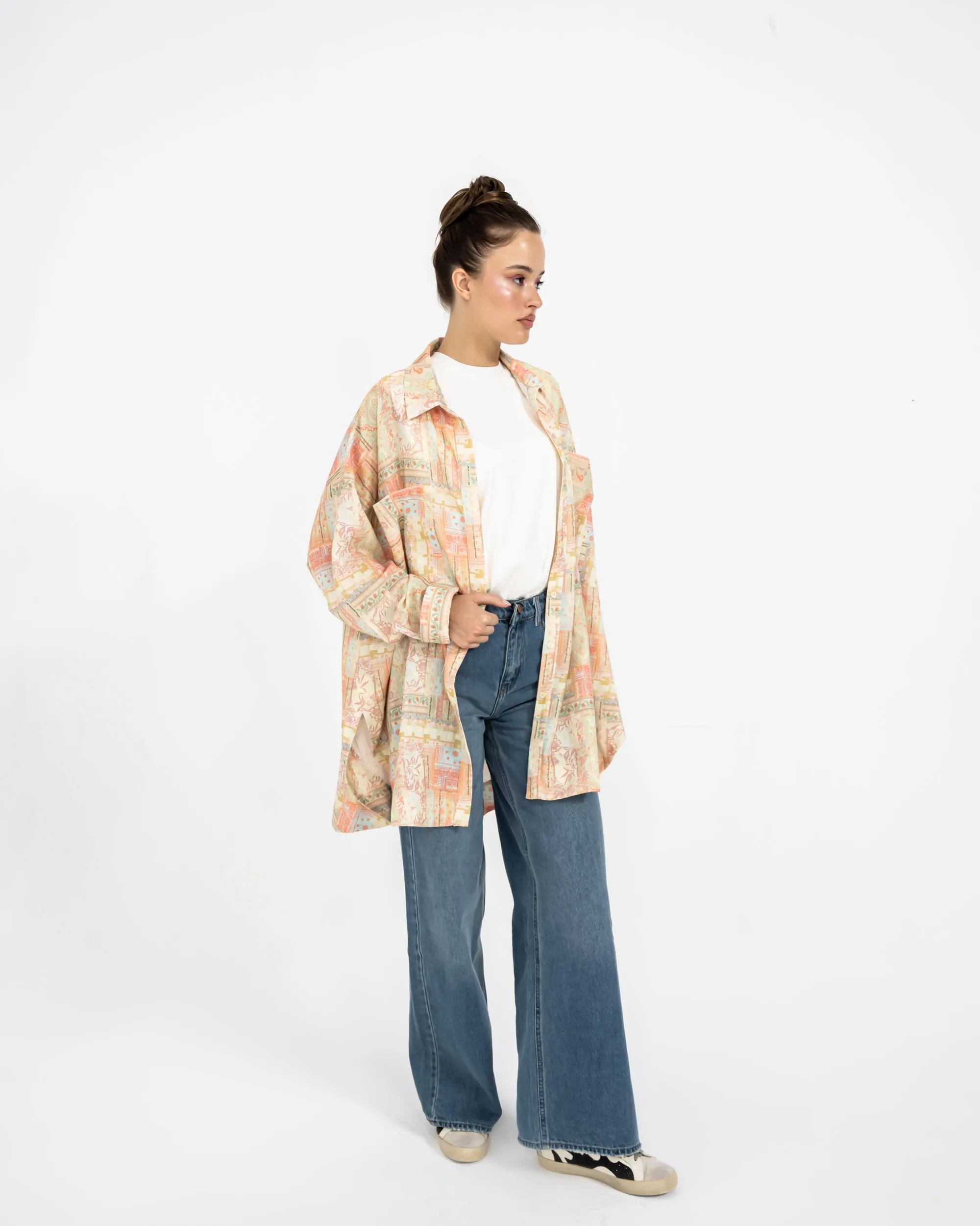 WIDE LEG DENIM-BLUE