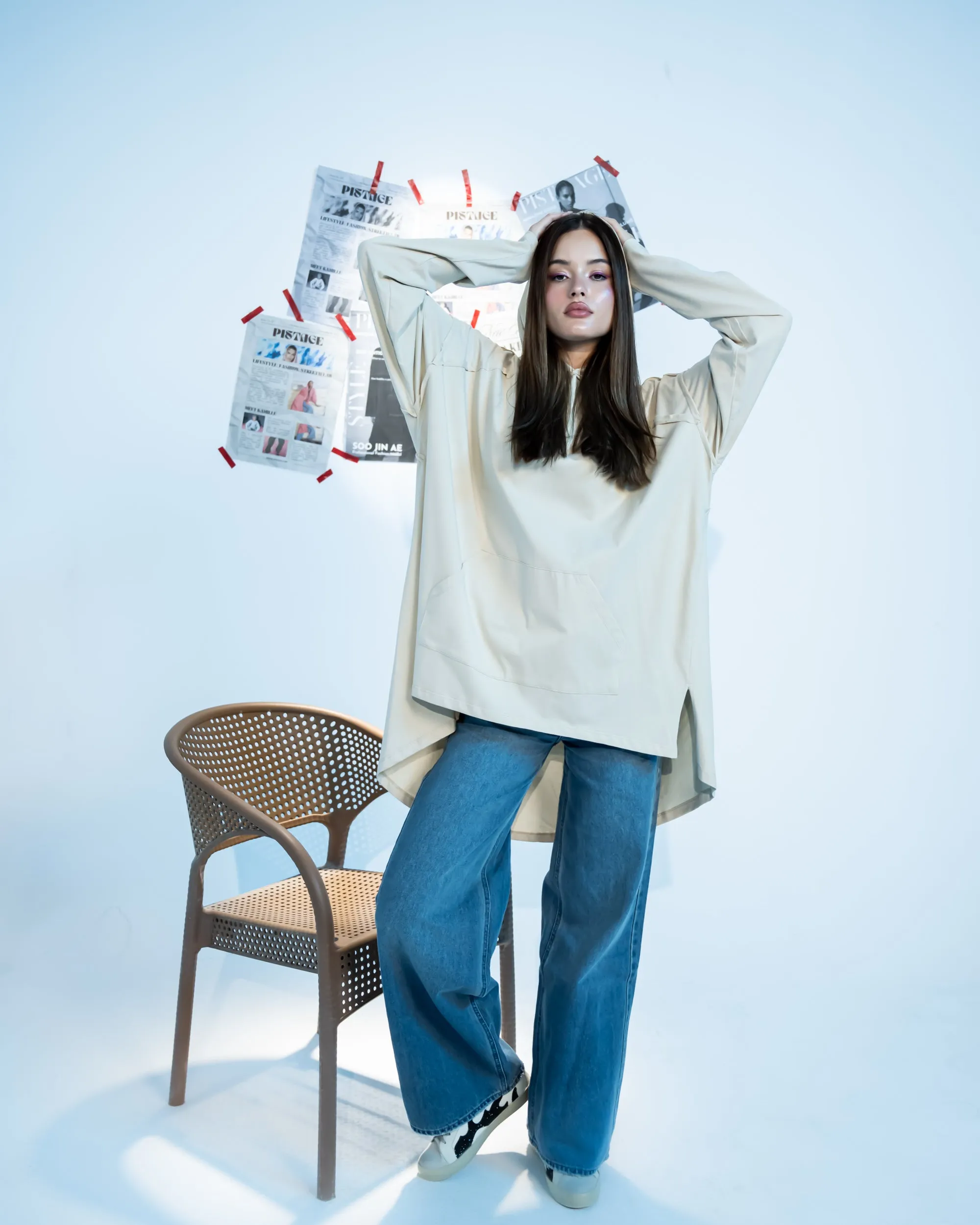 WIDE LEG DENIM-BLUE