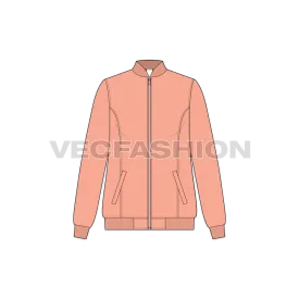 Womens Nylon Bomber Jacket
